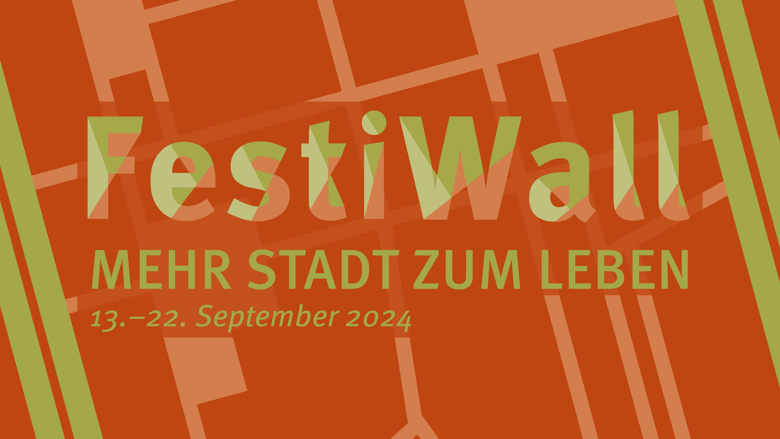 Das FestiWall geht vom 13. bis zum 22. September in die zweite Runde. Grafik: Stadt Krefeld, Stadtmarketing