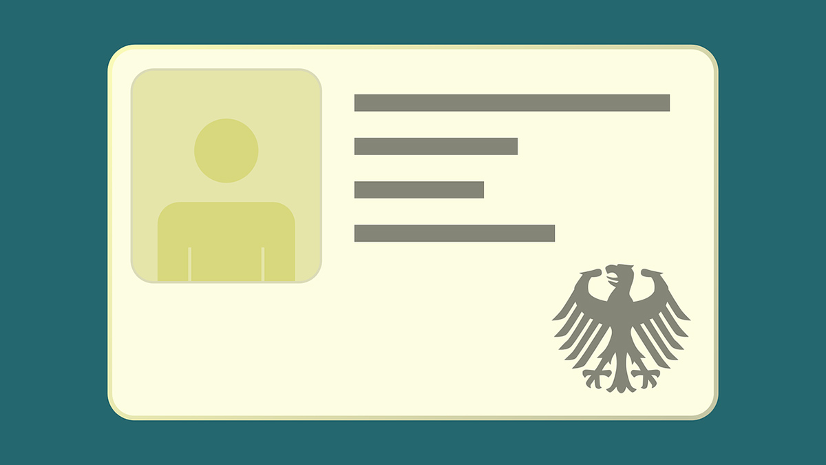Grafische Darstellung eines Personalausweises.Grafik: pixabay